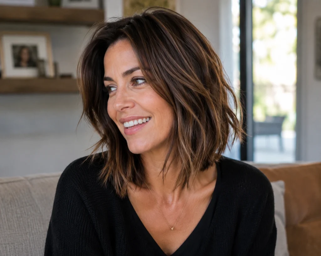Textured Collarbone Bob