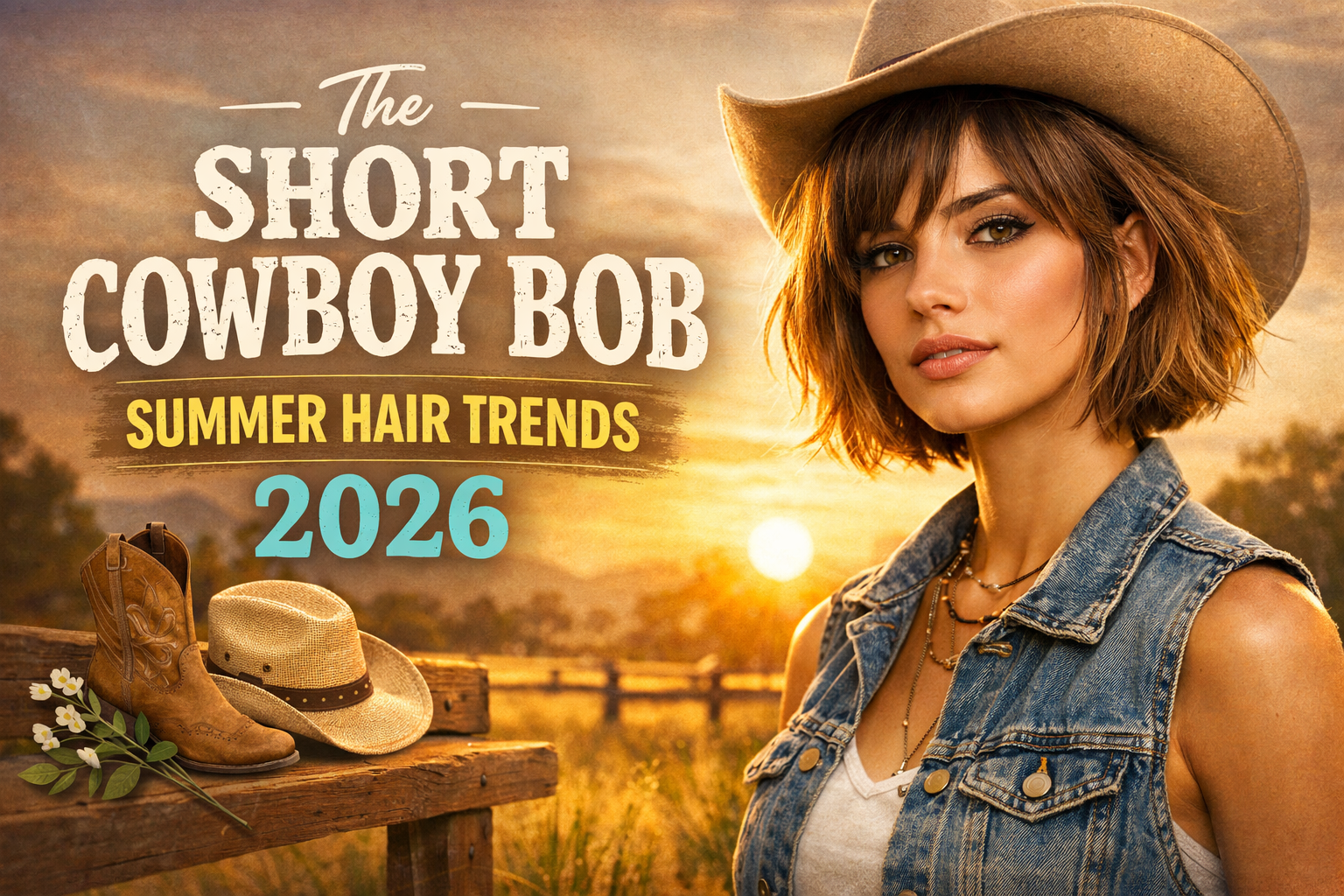 The Short Cowboy Bob Summer Hair Trends 2026
