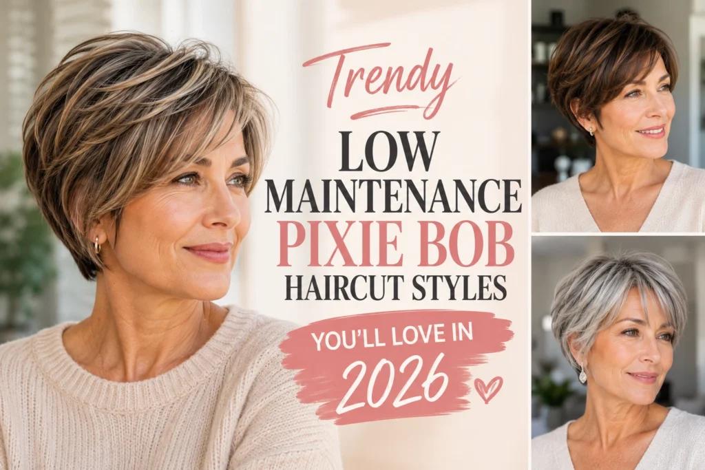 Low Maintenance Pixie Bob Haircut