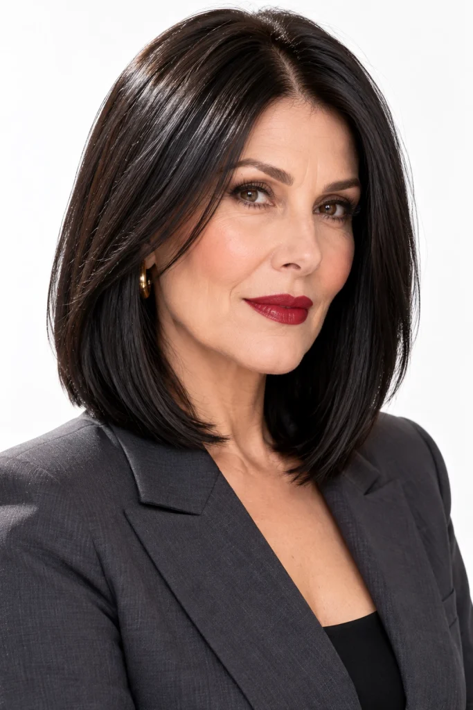 Sleek Layered Bob (Straight Finish)