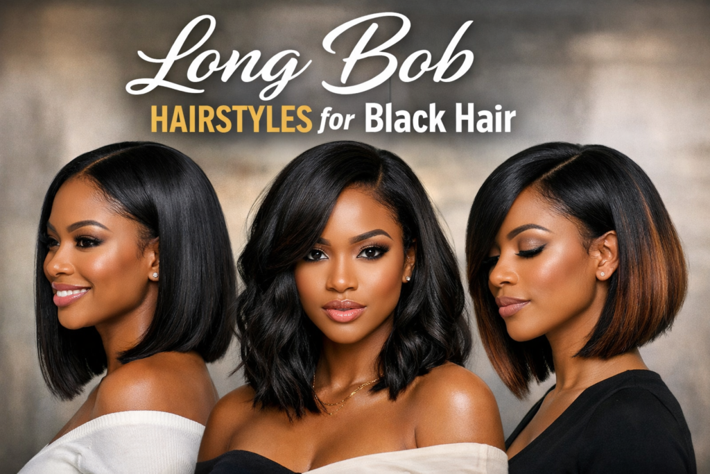 Long Bob Hairstyles for Black Hair