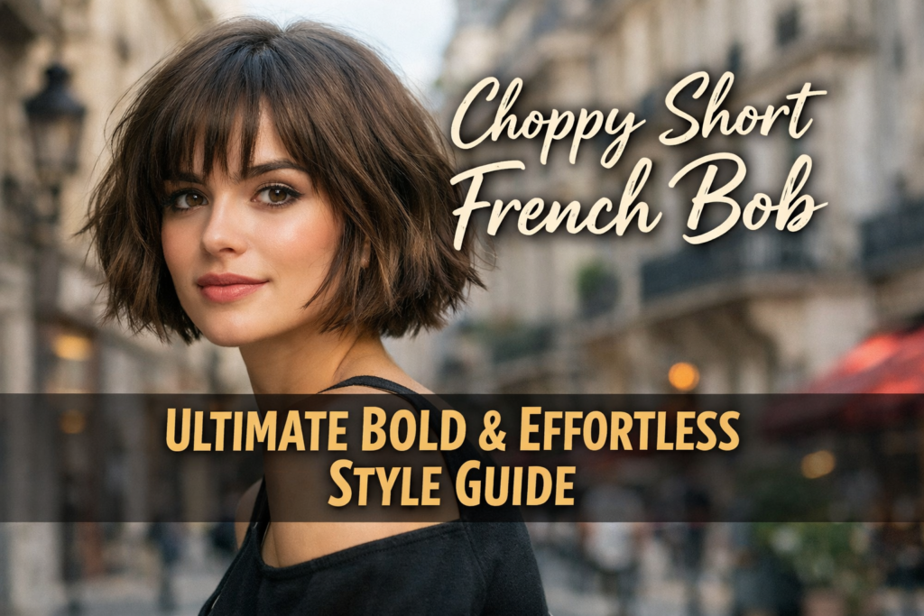 choppy short french bob