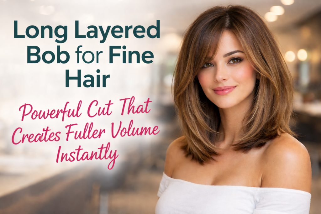 long layered bob for fine hair