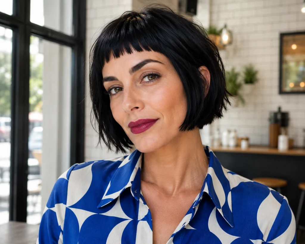 Choppy French Bob With Micro Fringe