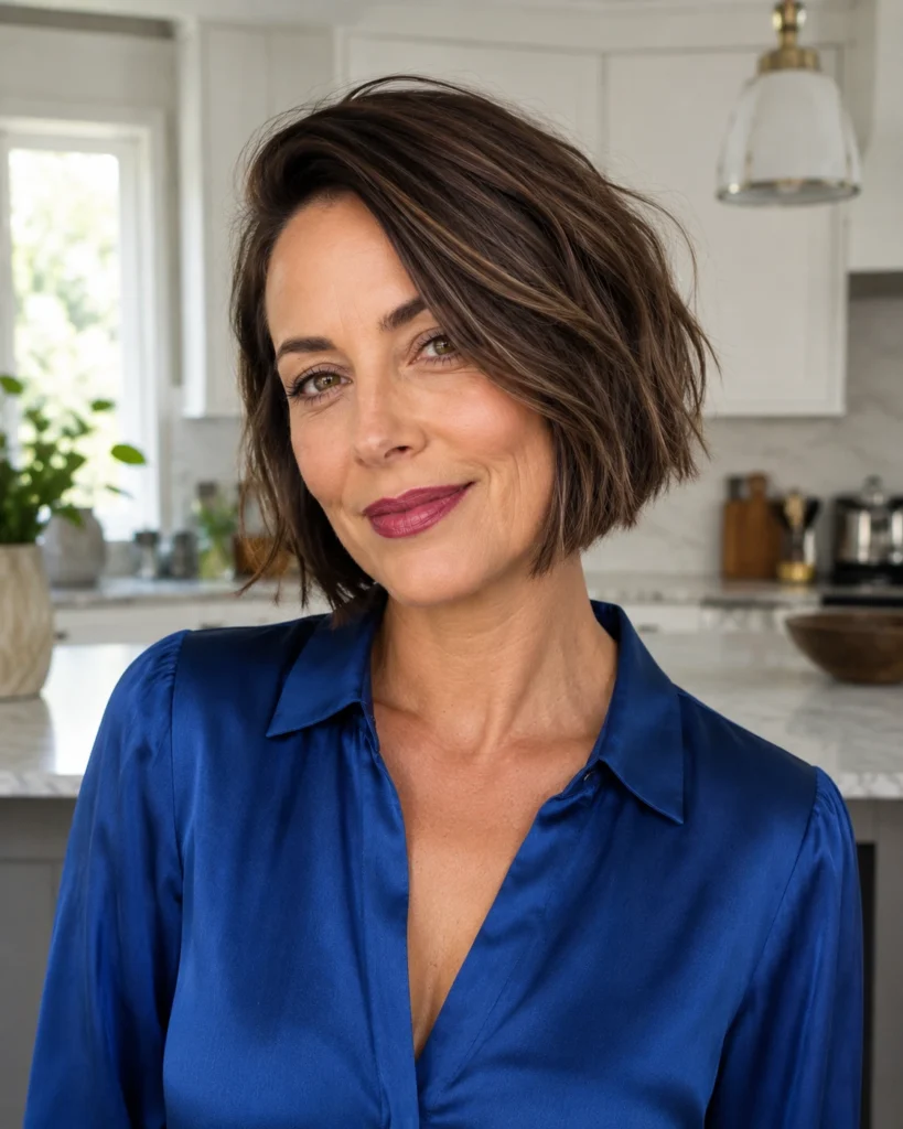 Choppy French Bob Without Bangs