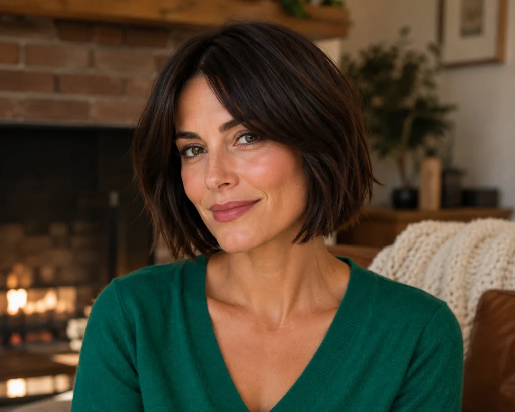 Choppy French Bob for Thick Hair