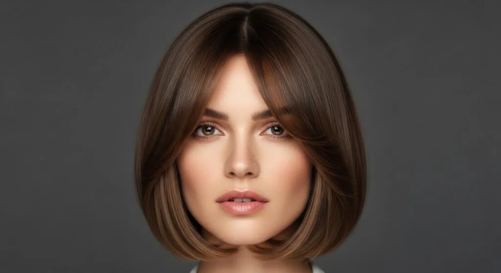 French Bob With Curtain Bangs