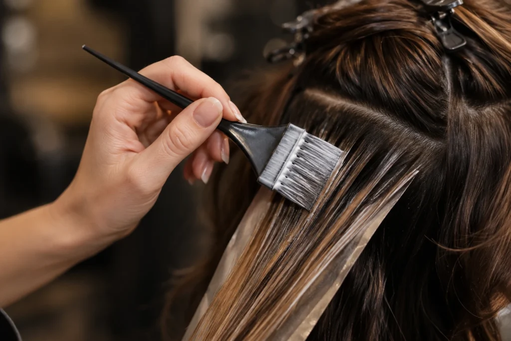 Balayage on Dark Brown Hair