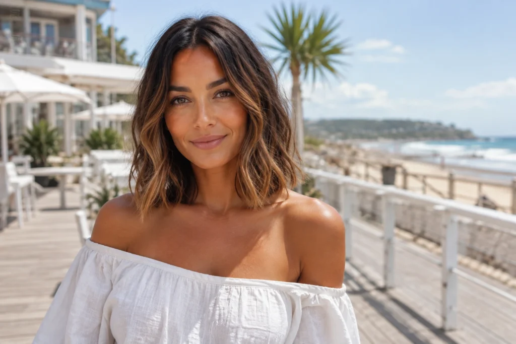 Beachy Balayage Lob
