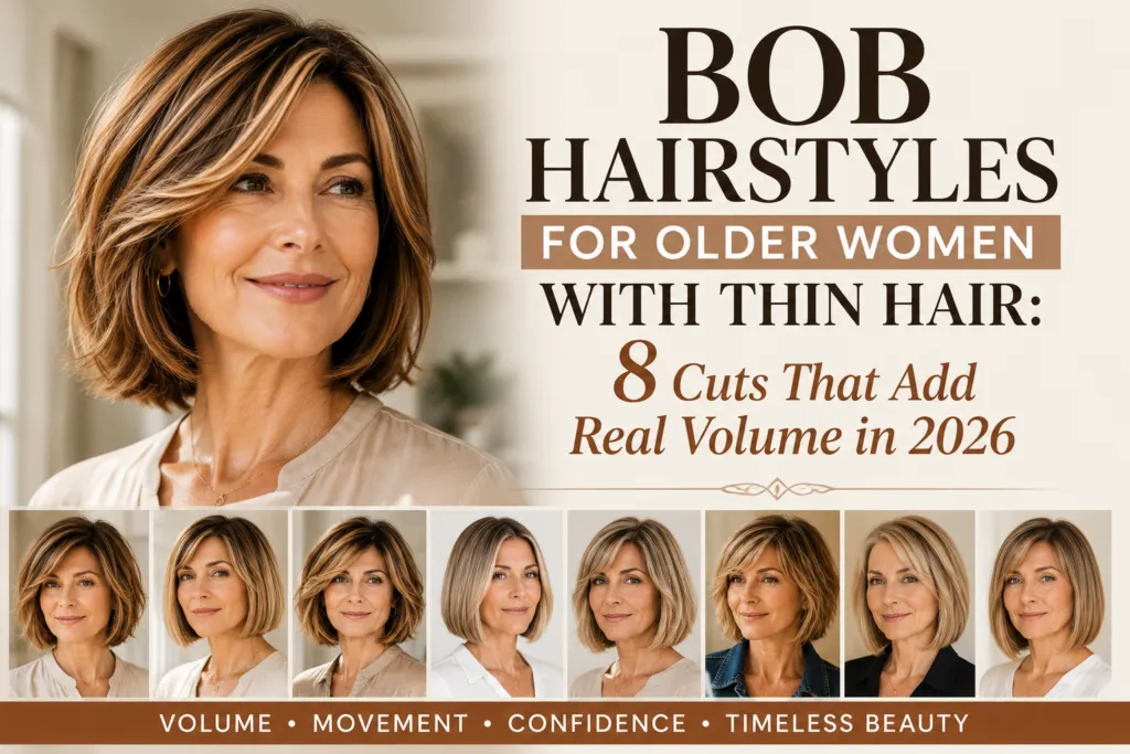 Bob Hairstyles For Older Women With Thin Hair