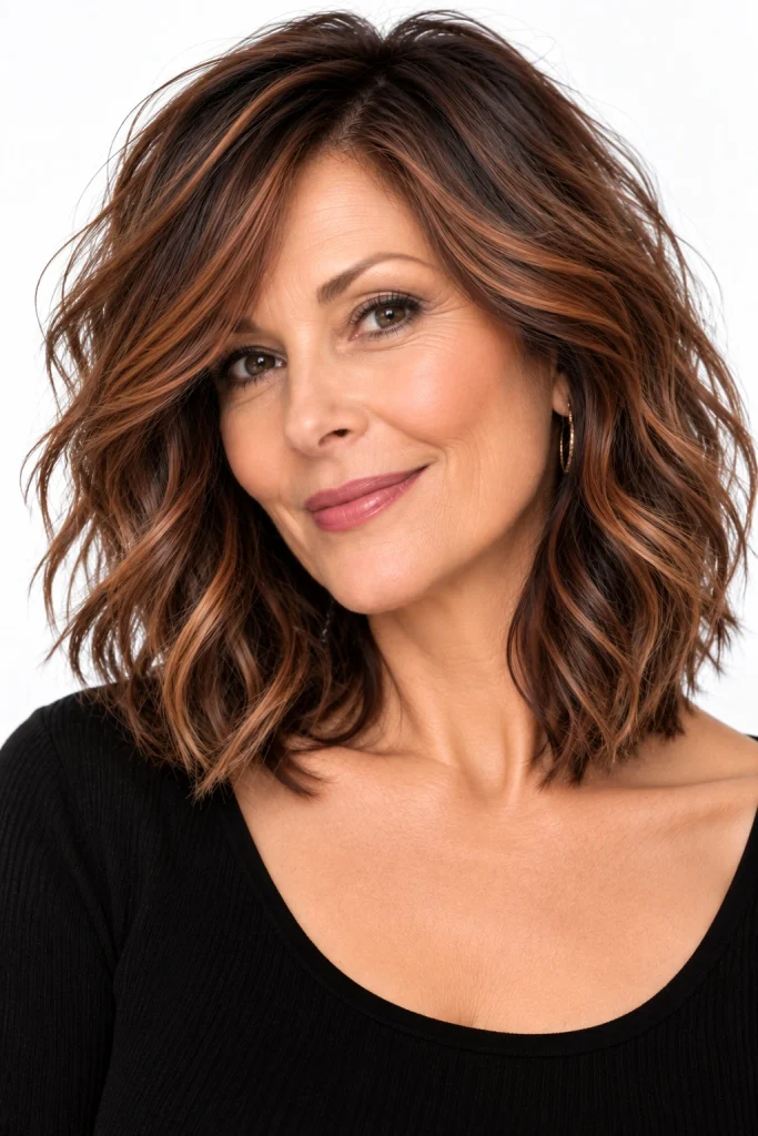  Chestnut Layered Waves