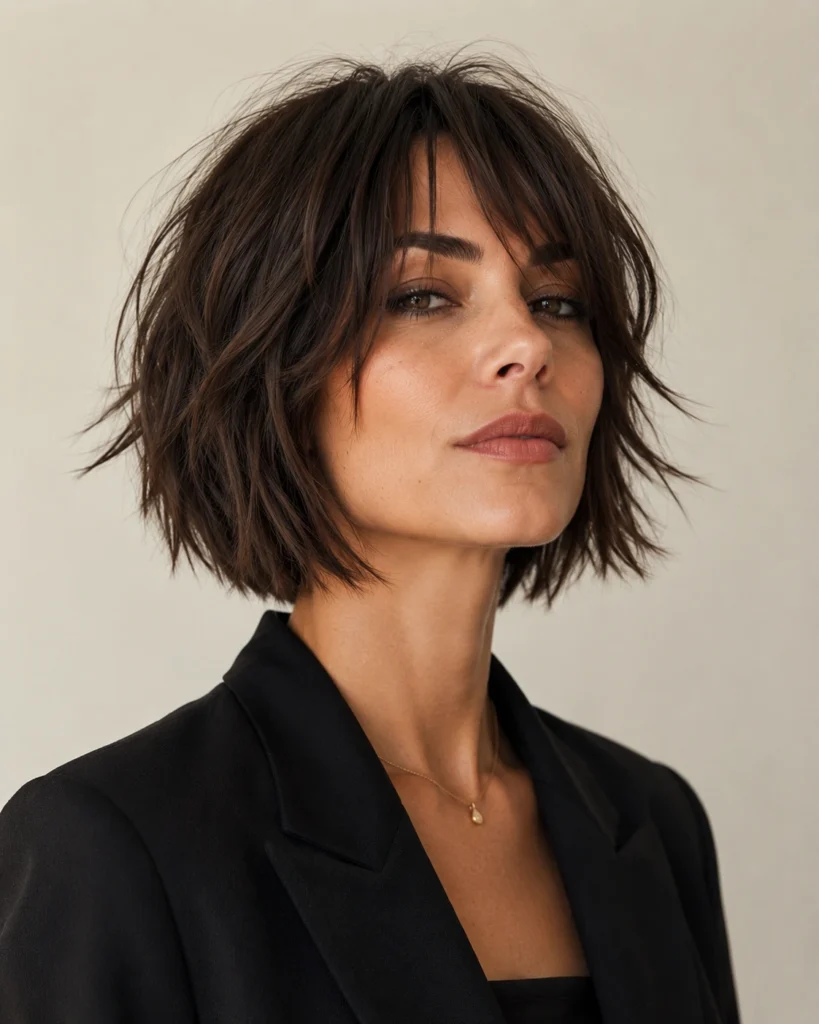 Choppy Layered French Bob