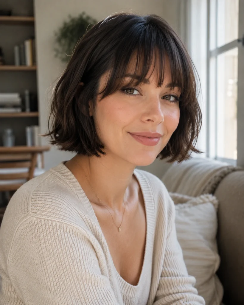 Short French Bob with Bangs