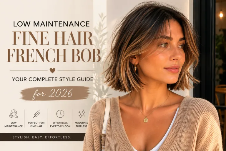 Low Maintenance Fine Hair French Bob