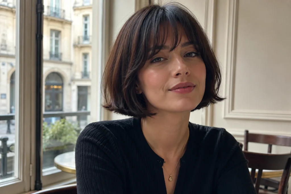 Short French Bob with Bangs