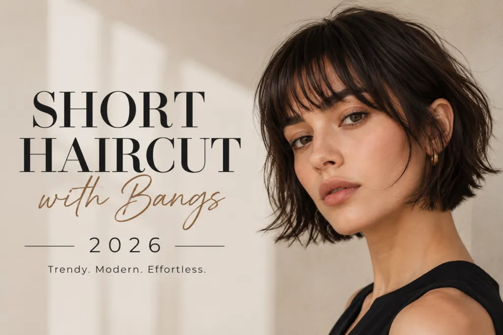 Short Haircut with Bangs