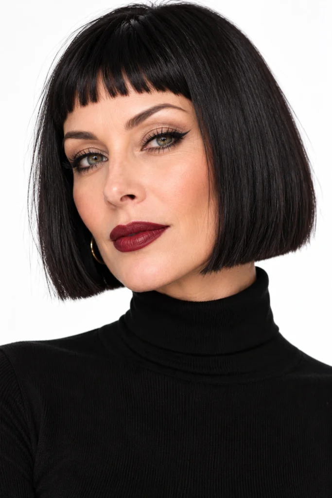  The Blunt Bob with Micro Bangs