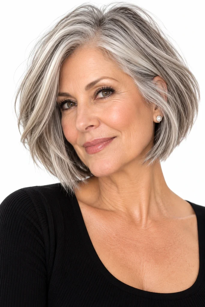 The Silver Bob With Tonal Highlights