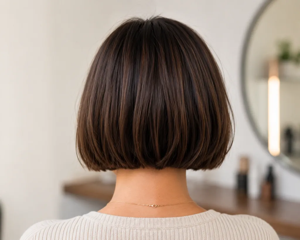 French Bob Back View