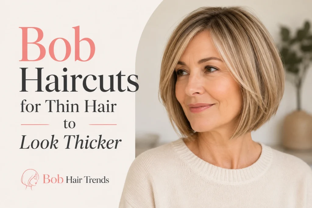 Bob Haircuts for Thin Hair to Look Thicker