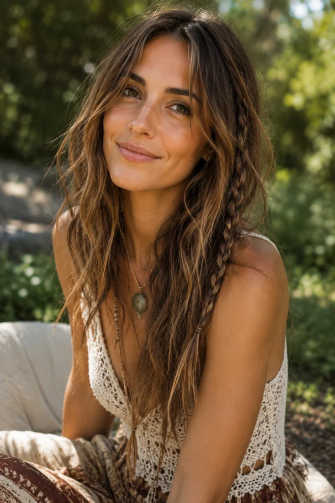 Boho Braided Long Layers
