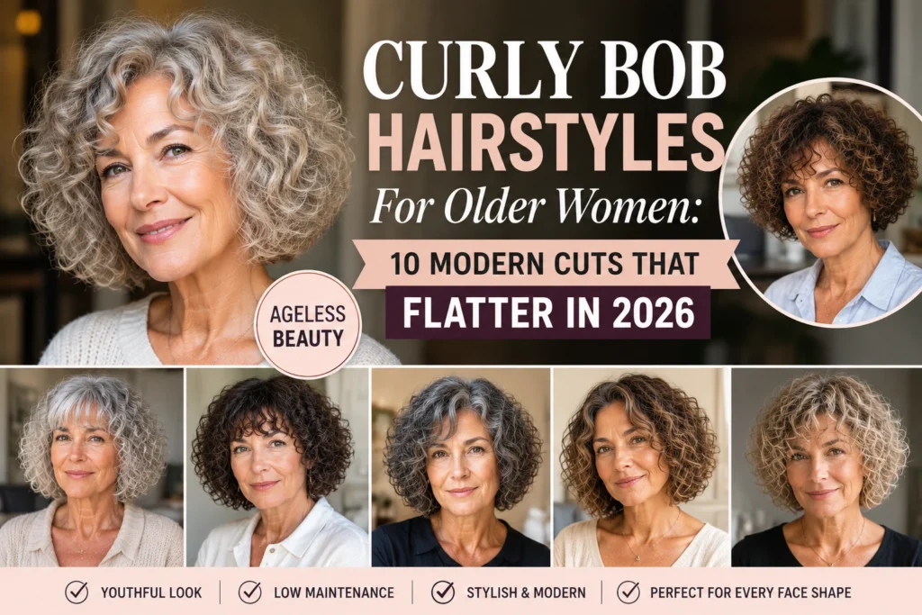 Curly Bob Hairstyles For Older Women