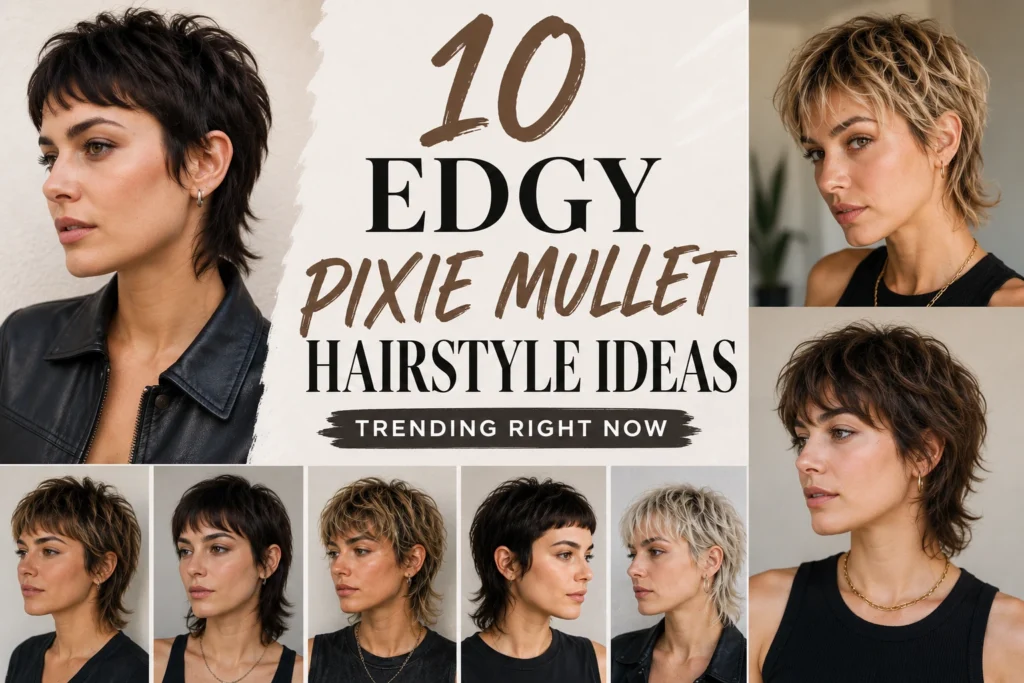 Edgy Pixie Mullet Hairstyle Ideas