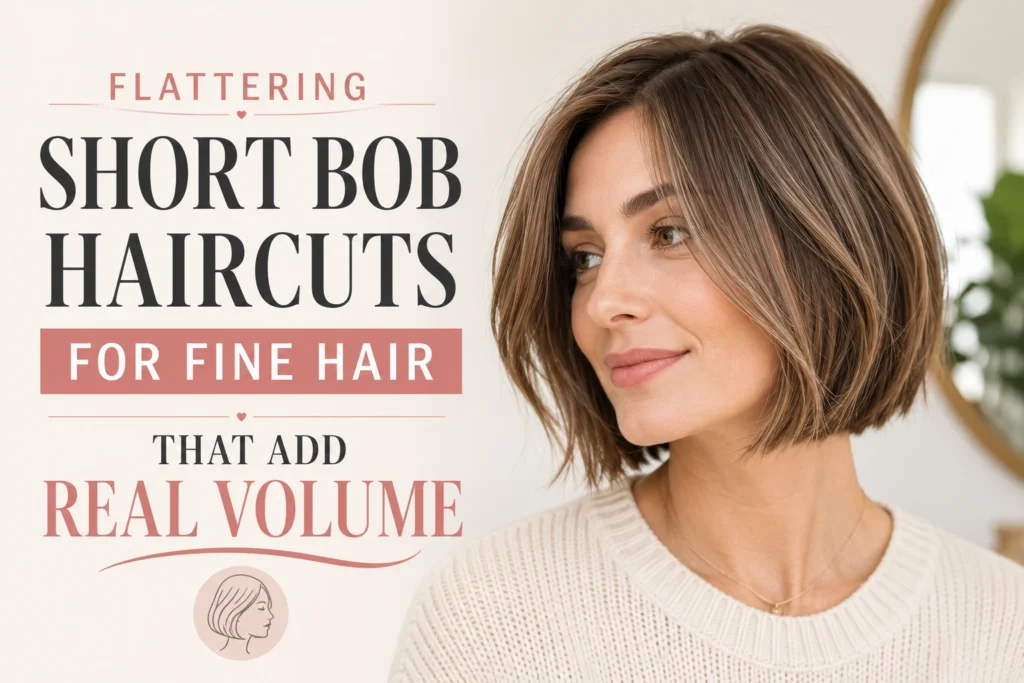 Flattering Short Bob Haircuts for Fine Hair