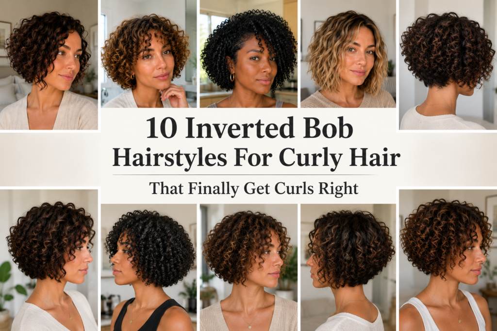 Inverted Bob Hairstyles For Curly Hair