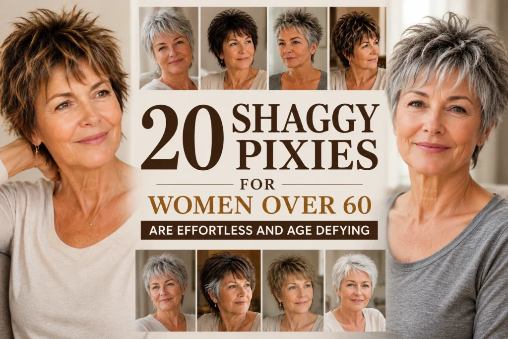 Shaggy Pixies For Women Over 60