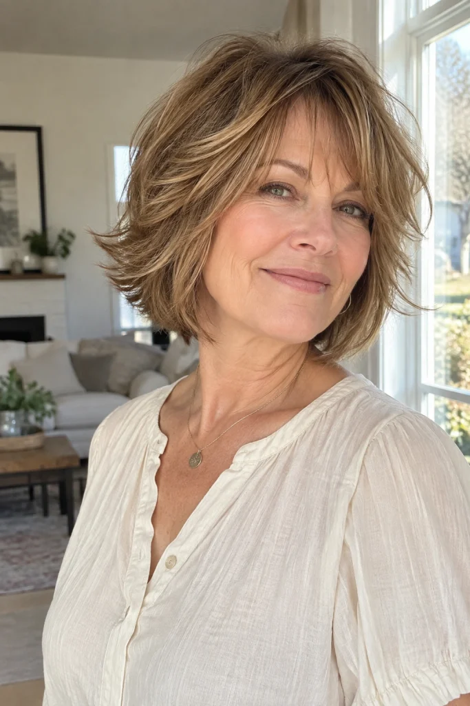 The Feathered Shaggy Bob