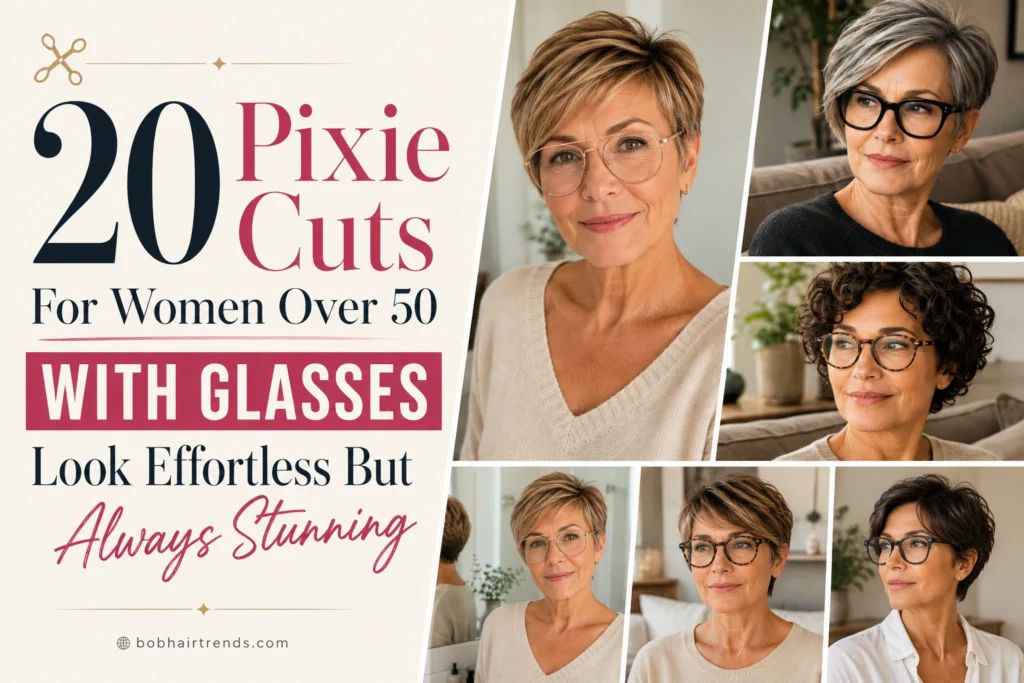 Pixie Cuts For Women Over 50 With Glasses