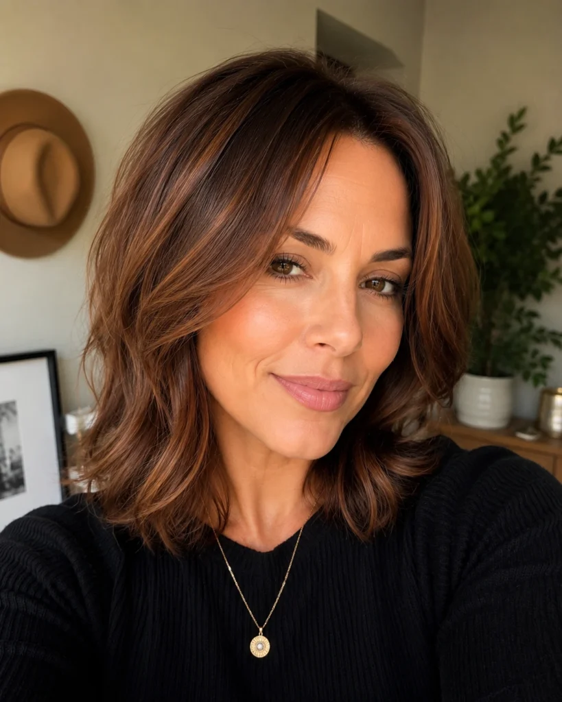 Chestnut Brown Layered Lob