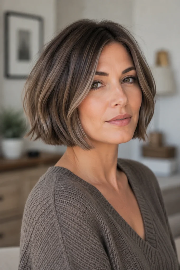 Ash Brown French Bob