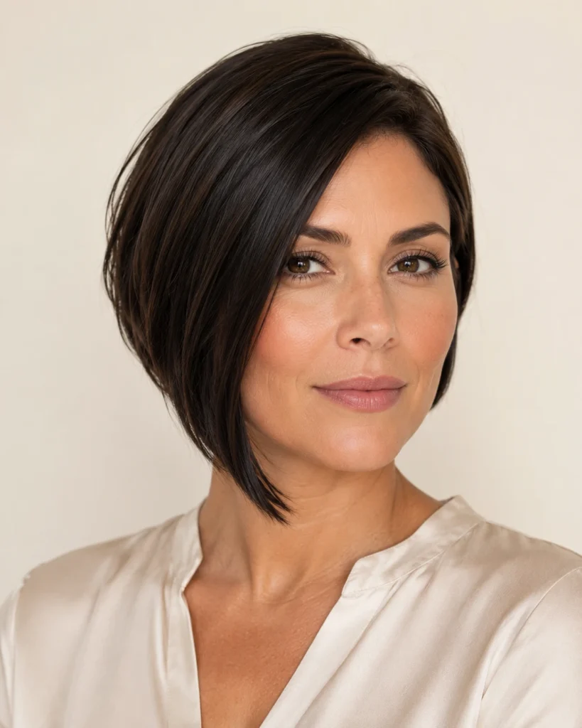 Asymmetrical Short Bob