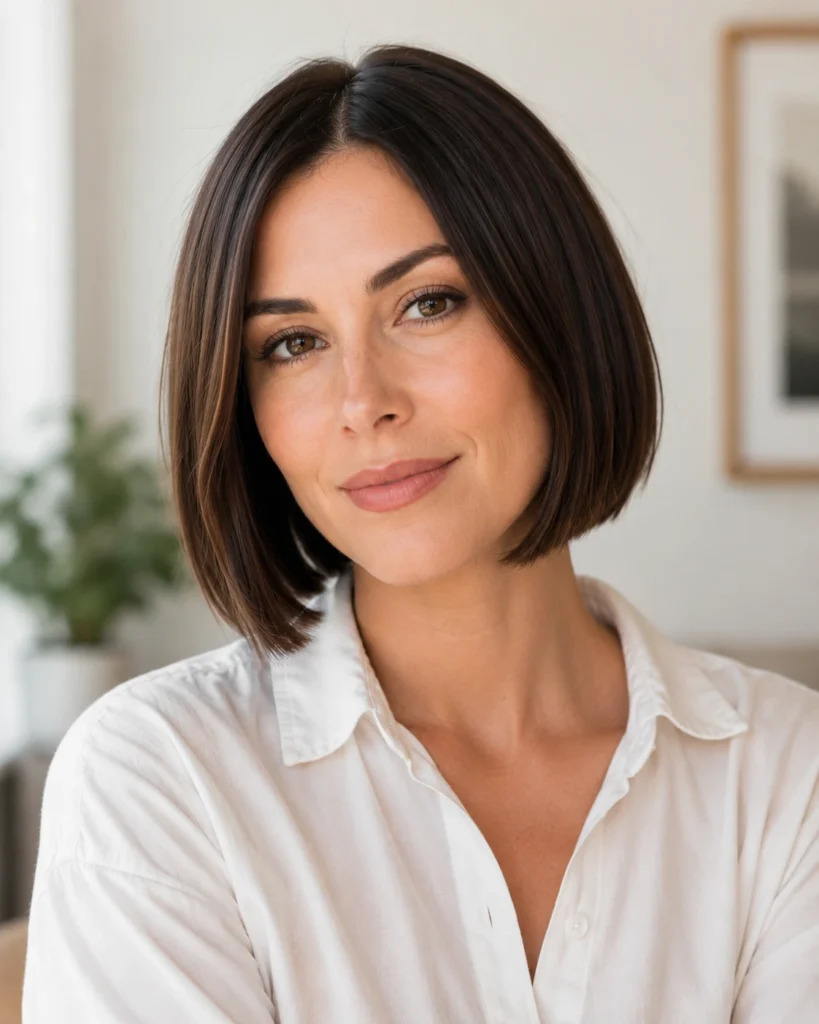 Blunt Chin-Length Bob
