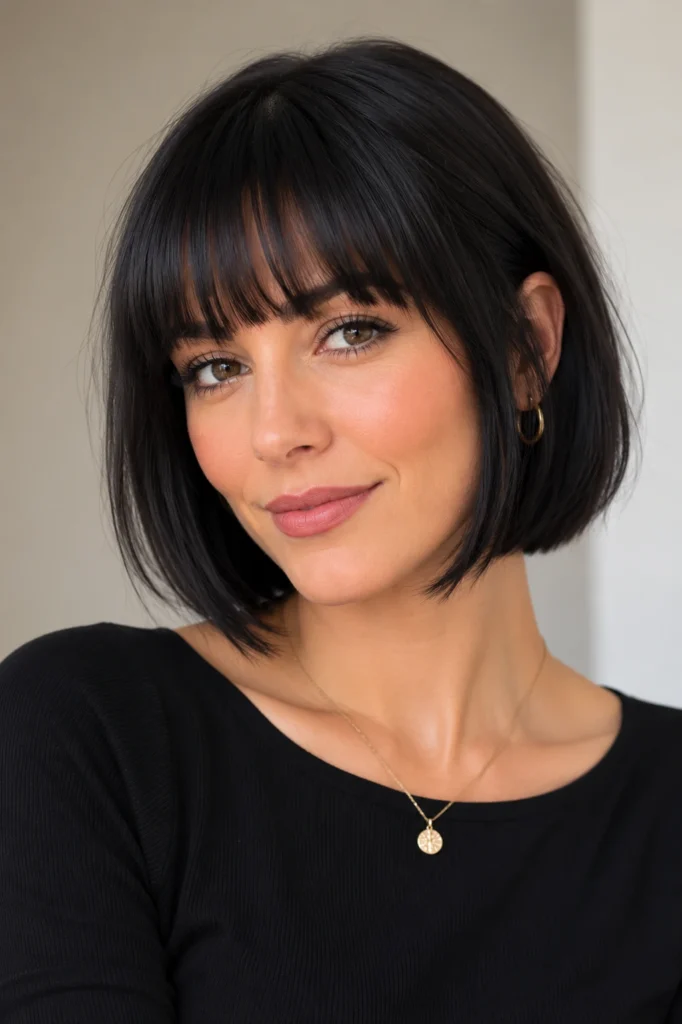 Bob with Blunt Fringe