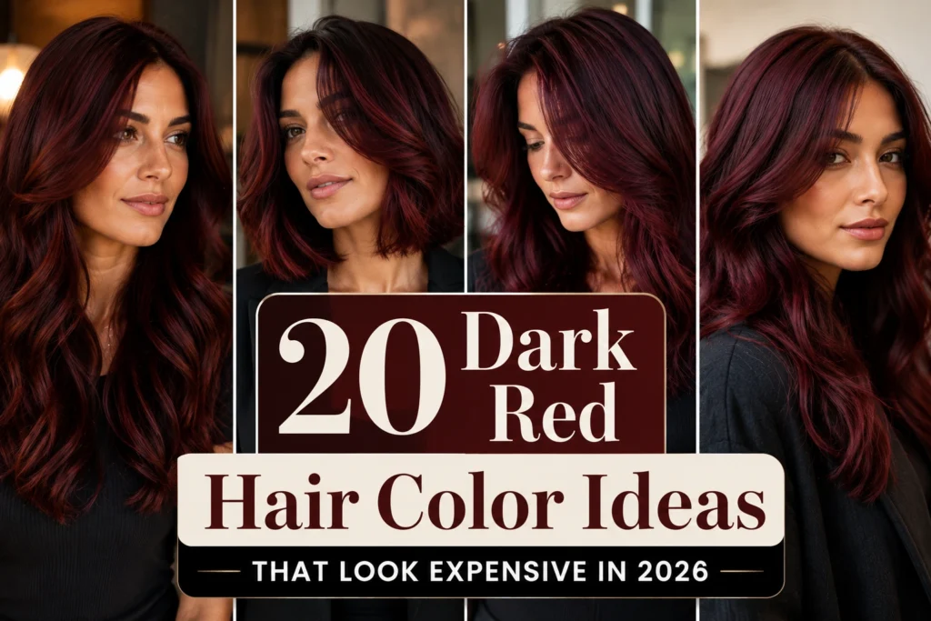 Dark Red Hair Color Ideas