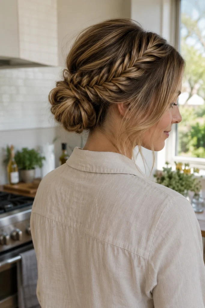 Fishtail Braid Bun