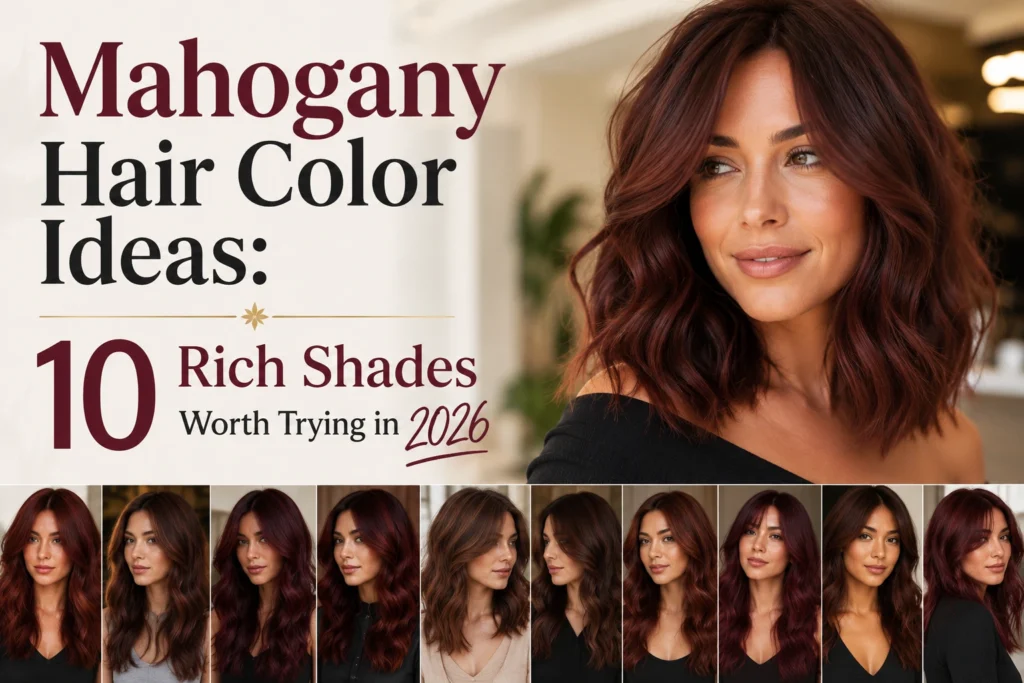 Mahogany Hair Color Ideas