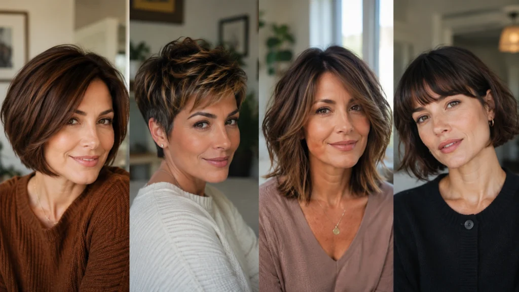 Short Brown Hairstyle Ideas