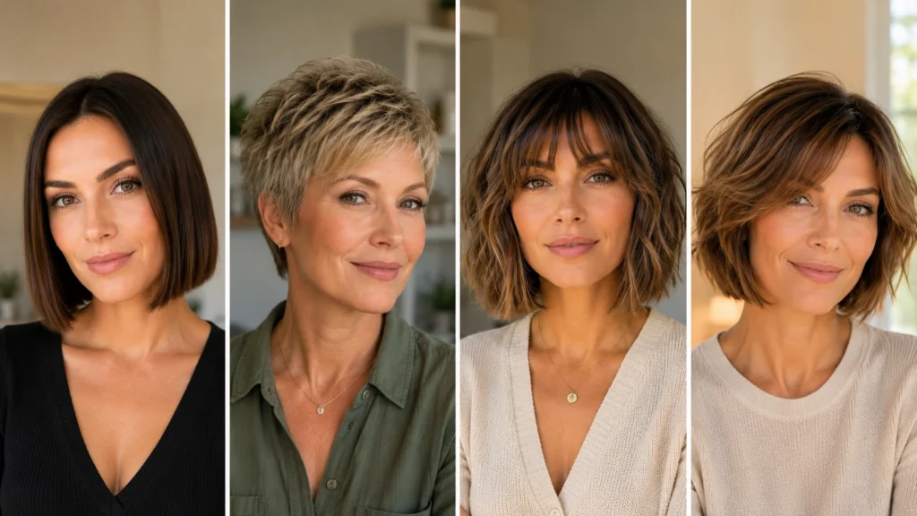 Short Haircuts for Oval Faces