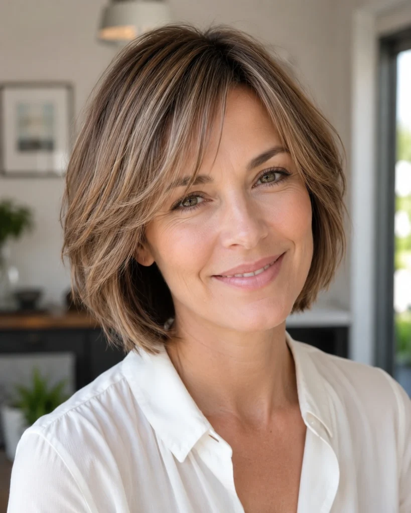Short Layered Bob for Fine Hair