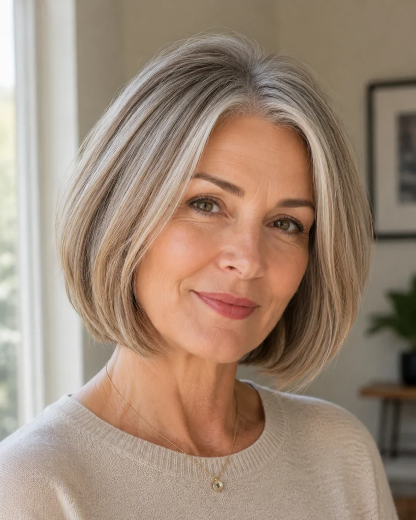 The Bob Cut for Thinning Hair Over 50