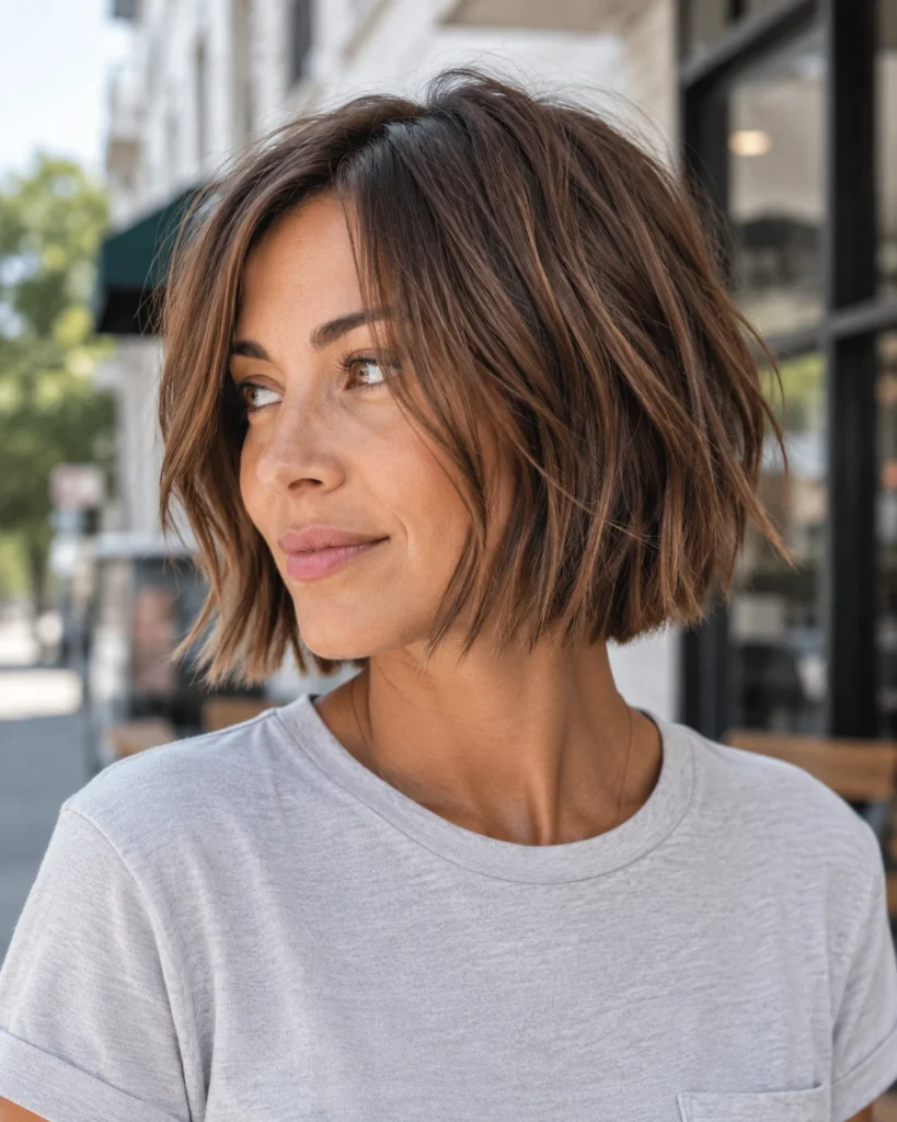 The Choppy Bob for Thin Hair