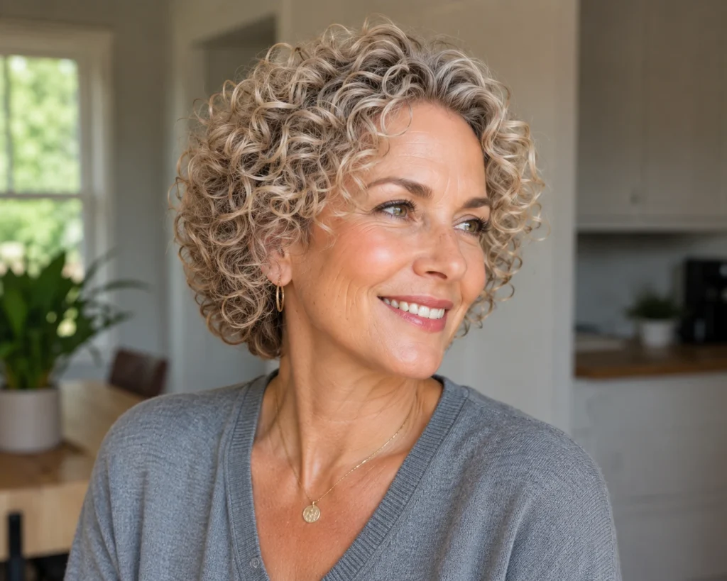 Tight Curl Perm for Fine Short Hair