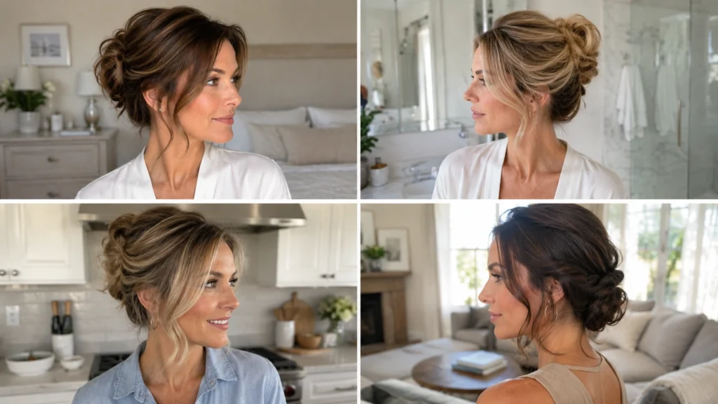 Updo Hairstyles For Medium Length Hair