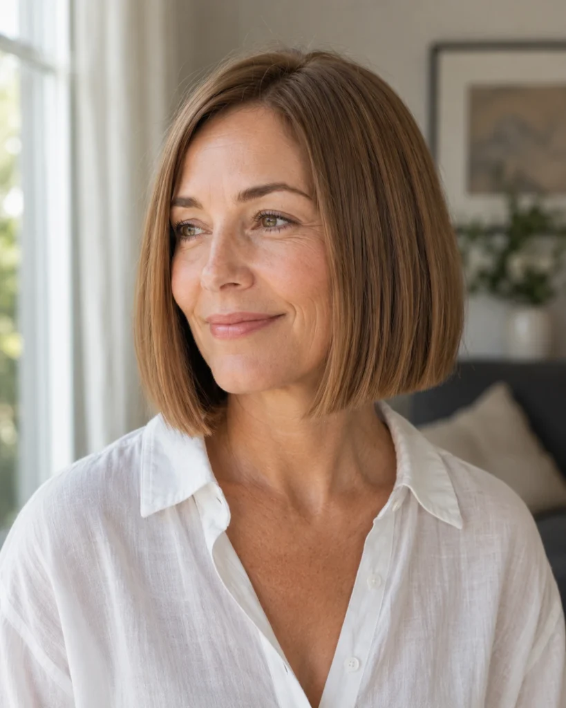 Blunt Chin-Length Bob