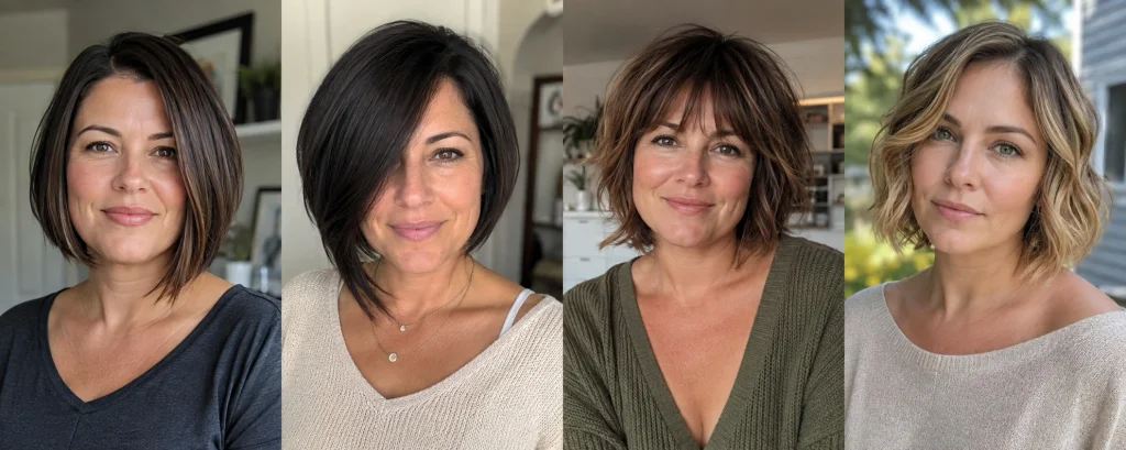 Bob Short Hair for Round Face