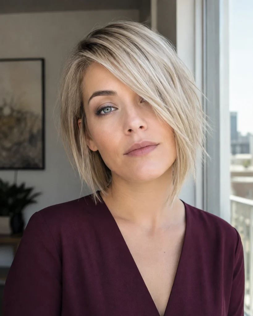 Bob with Bangs for Fine Hair — Choppy Version